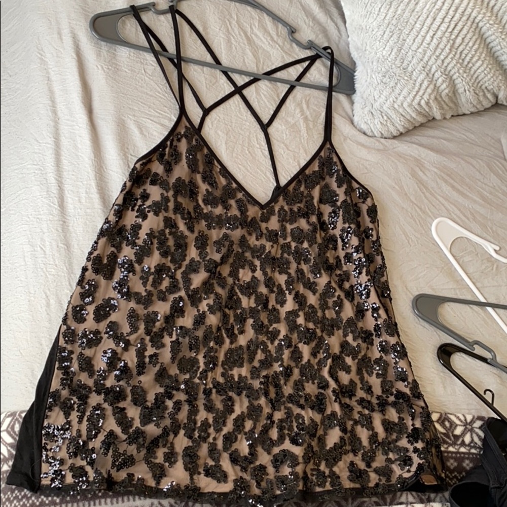 Express sequins top